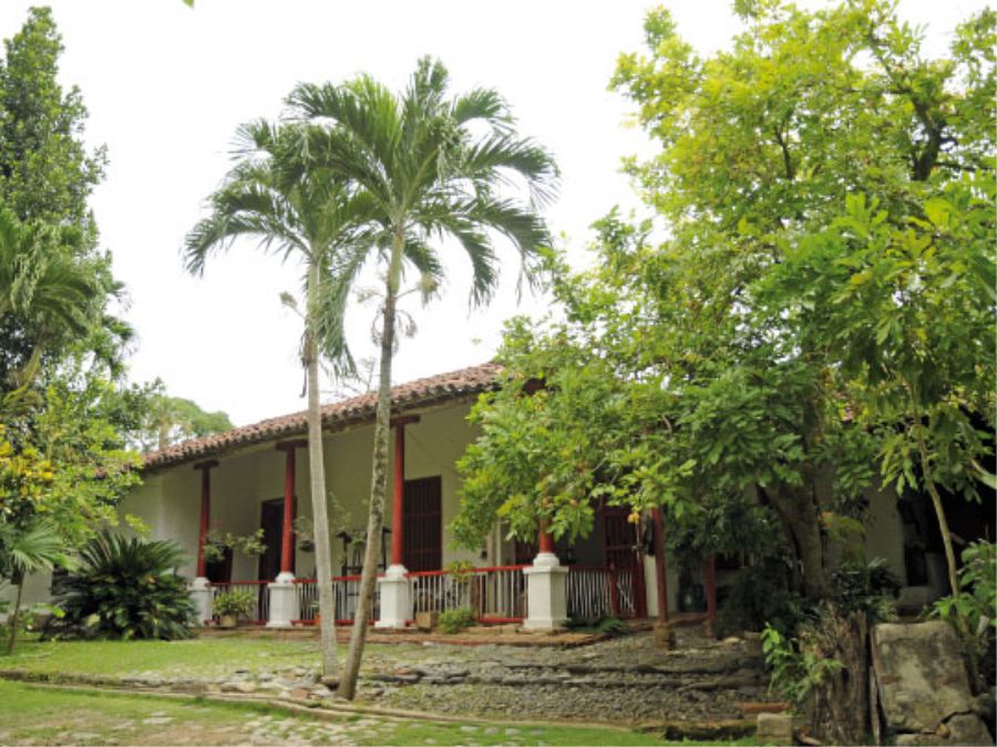 La casa de las dos palmas en Santa Fe de Antioquia