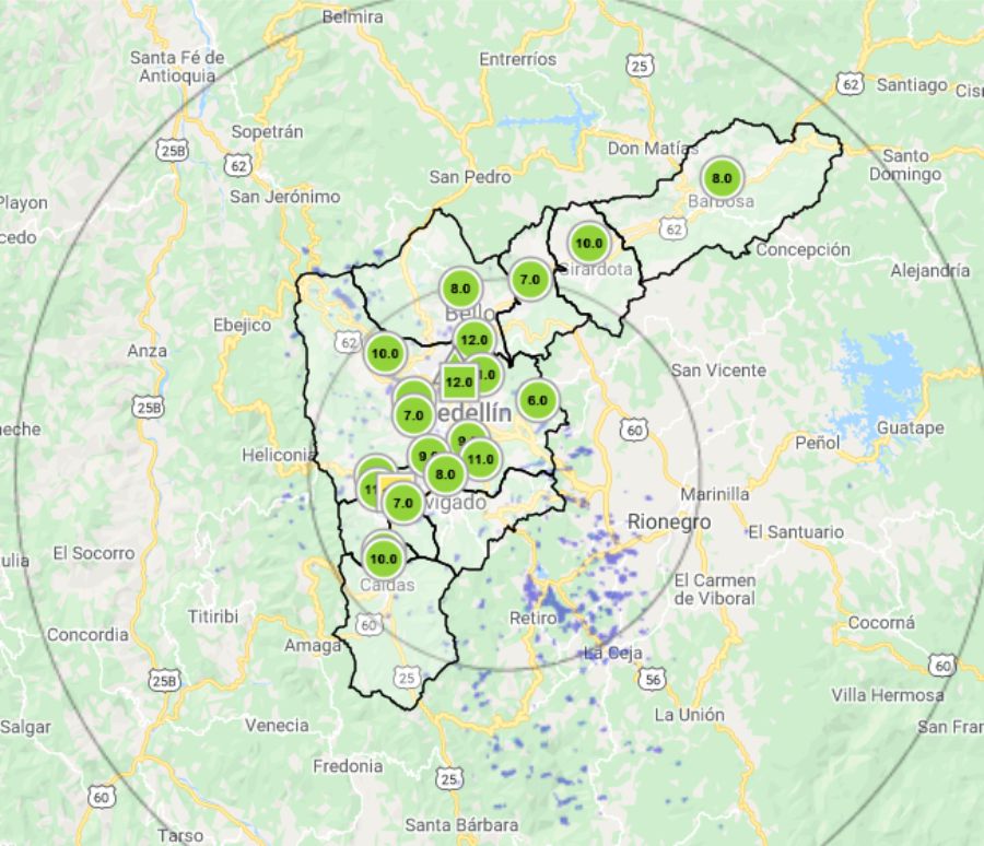 Calidad del aire en el Valle de Aburrá va mejorando según estaciones de monitoreo del SIATA 2 Imagen de referencia tomada del sitio web del SIATA