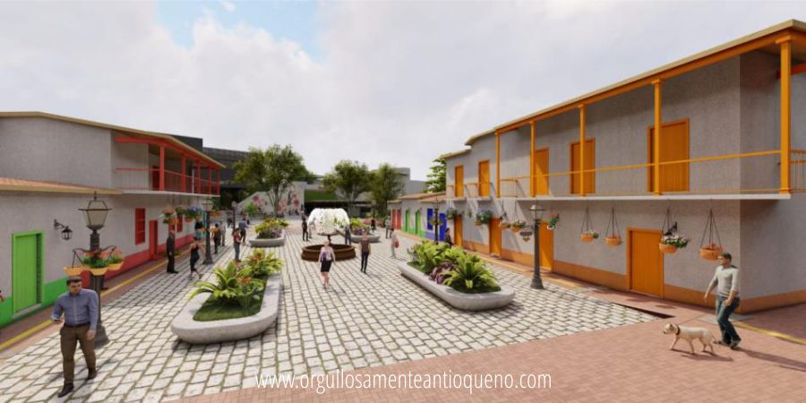 La renovación que promete dar una nueva imagen al Cerro Nutibara y el Pueblito Paisa, referentes turísticos de Medellín 14 Parque renovado Pueblito Paisa