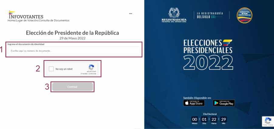 2 Consulta lugar de votacion