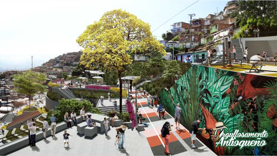 nuevo tramo del Viaducto Media Ladera se ampliara el graffitour en la comuna 13