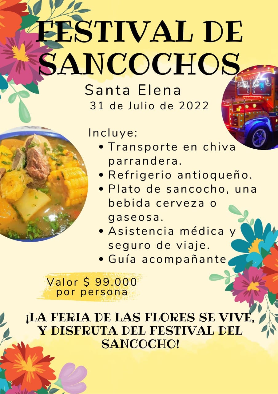 La Feria de las flores 2022 regresa con el 100% de presencialidad y una programación con más de 3.200 artistas 3 Festival de sancochos de Santa Elena