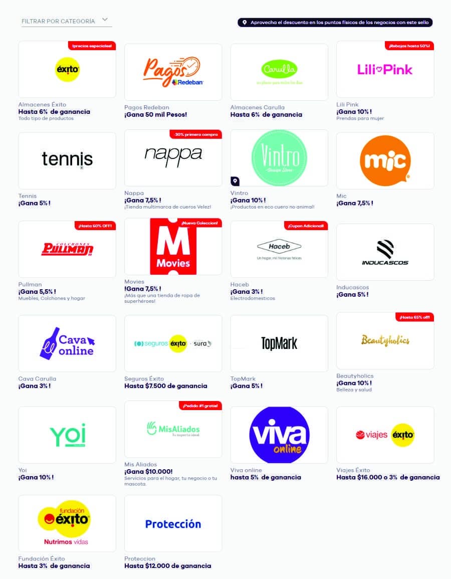 Emprender con Clickam la plataforma colombiana que te paga por tus compras o las de tus amigos 2 Negocos afiliados a clickack