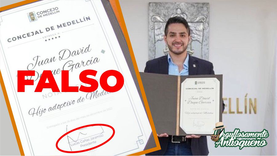 No es hijo adoptivo de Medellin