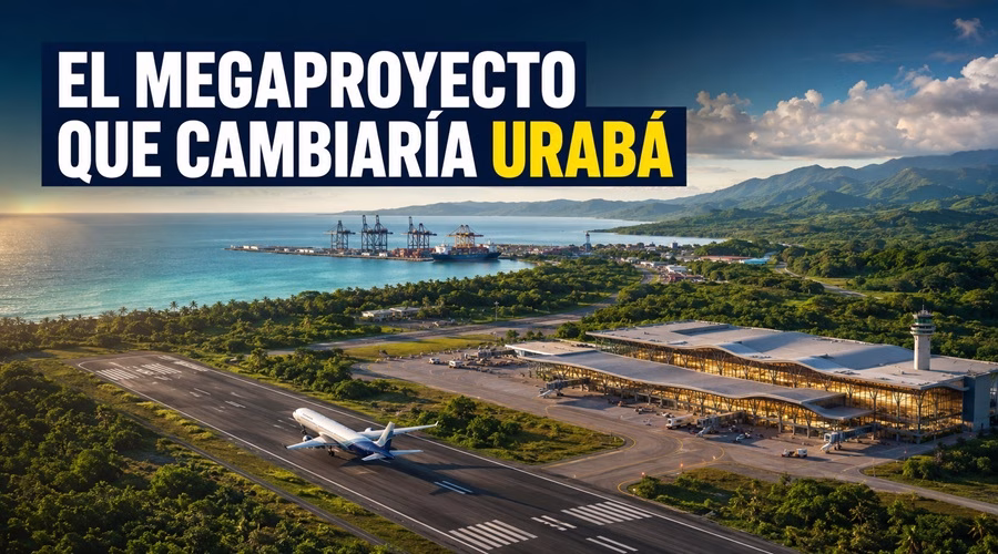 Inicio 64 Recreación del aeropuerto internacional de Turbo conectado con los puertos de Urabá
