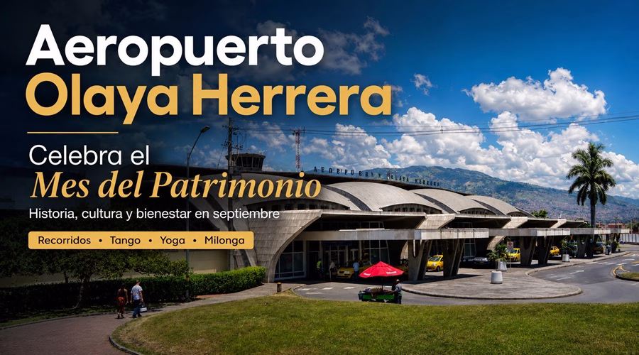 Inicio 15 Aeropuerto Olaya Herrera celebra el Mes del Patrimonio 2026 con recorridos, tango y yoga en Medellín